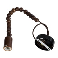 GLOBOSTAR® BEADS 00694 Vintage Κρεμαστό Φωτιστικό Οροφής με Ντουί 1 x E27 AC 220-240V IP20 - Καφέ - Μ4 x Π4 x Υ47cm