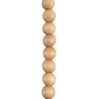 GLOBOSTAR® BEADS 00698 Vintage Κρεμαστό Φωτιστικό Οροφής με Ντουί 1 x E27 AC 220-240V IP20 - Μπεζ - Μ4 x Π4 x Υ47cm