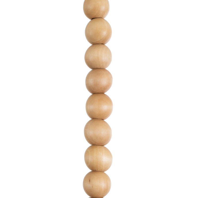 GLOBOSTAR® BEADS 00698 Vintage Κρεμαστό Φωτιστικό Οροφής με Ντουί 1 x E27 AC 220-240V IP20 - Μπεζ - Μ4 x Π4 x Υ47cm