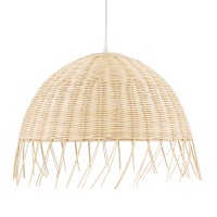 GLOBOSTAR® JAKARTA 00712 Boho Κρεμαστό Φωτιστικό Οροφής με Ντουί 1 x E27 AC 220-240V IP20 - Μπεζ - Μ50 x Π50 x Υ36cm