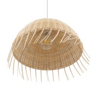GLOBOSTAR® JAKARTA 00712 Boho Κρεμαστό Φωτιστικό Οροφής με Ντουί 1 x E27 AC 220-240V IP20 - Μπεζ - Μ50 x Π50 x Υ36cm