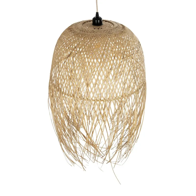 GLOBOSTAR® MANILA 00713 Boho Κρεμαστό Φωτιστικό Οροφής με Ντουί 1 x E27 AC 220-240V IP20 - Μπεζ - Μ50 x Π50 x Υ70cm