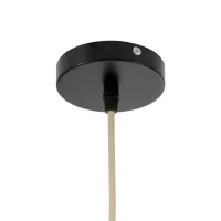 GLOBOSTAR® MANGEA 00716 Boho Κρεμαστό Φωτιστικό Οροφής με Ντουί 1 x E27 AC 220-240V IP20 - Μπεζ - Μ50 x Π50 x Υ35cm