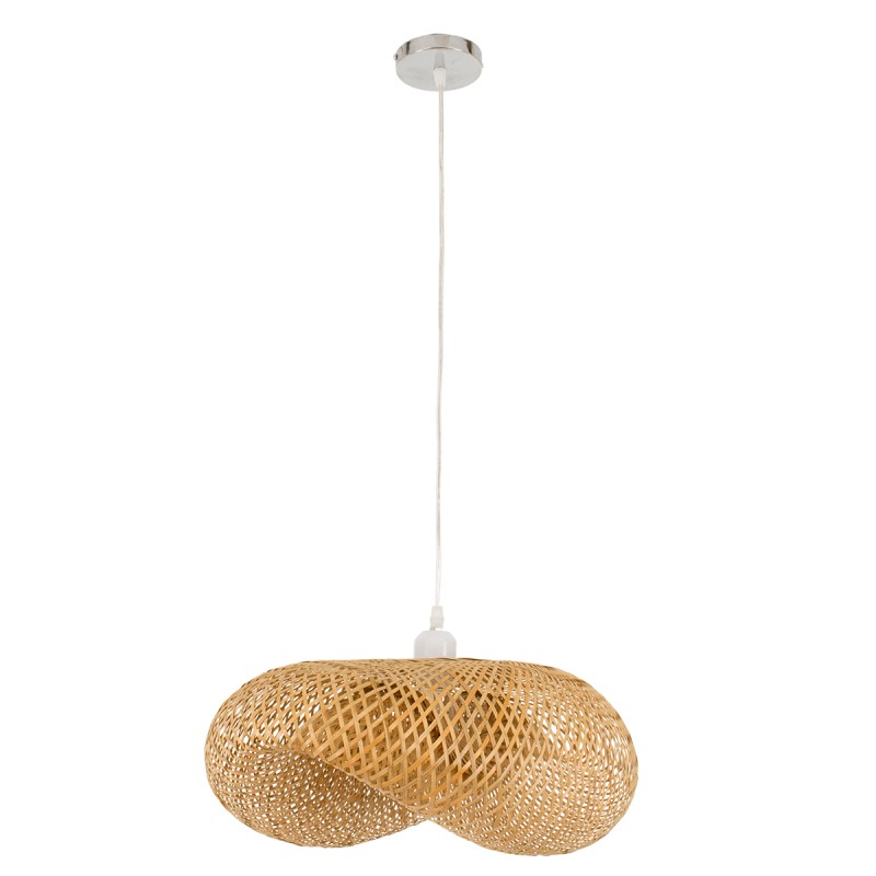 GLOBOSTAR® MEXICO 00719 Boho Κρεμαστό Φωτιστικό Οροφής με Ντουί 1 x E27 AC 220-240V IP20 - Μπεζ - Μ65 x Π46 x Υ30cm