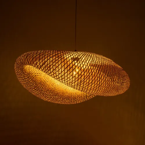 GLOBOSTAR® MEXICO 00720 Boho Κρεμαστό Φωτιστικό Οροφής με Ντουί 1 x E27 AC 220-240V IP20 - Μπεζ - Μ85 x Π55 x Υ36cm