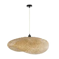 GLOBOSTAR® MEXICO 00720 Boho Κρεμαστό Φωτιστικό Οροφής με Ντουί 1 x E27 AC 220-240V IP20 - Μπεζ - Μ85 x Π55 x Υ36cm