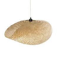 GLOBOSTAR® MEXICO 00720 Boho Κρεμαστό Φωτιστικό Οροφής με Ντουί 1 x E27 AC 220-240V IP20 - Μπεζ - Μ85 x Π55 x Υ36cm