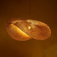 GLOBOSTAR® MEXICO 00721 Boho Κρεμαστό Φωτιστικό Οροφής με Ντουί 1 x E27 AC 220-240V IP20 - Μπεζ - Μ100 x Π80 x Υ35cm