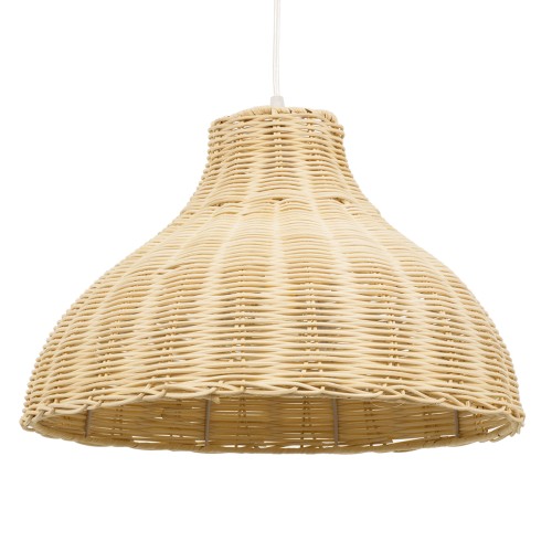 GLOBOSTAR® MAYOTTE 00724 Boho Κρεμαστό Φωτιστικό Οροφής με Ντουί 1 x E27 AC 220-240V IP20 - Μπεζ - Μ40 x Π40 x Υ28cm
