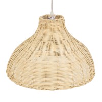 GLOBOSTAR® MAYOTTE 00724 Boho Κρεμαστό Φωτιστικό Οροφής με Ντουί 1 x E27 AC 220-240V IP20 - Μπεζ - Μ40 x Π40 x Υ28cm