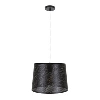 GLOBOSTAR® SPARKLE 00733 Μοντέρνο Κρεμαστό Φωτιστικό Οροφής με Ντουί 1 x E27 AC 220-240V IP20 - Μαύρο - Μ35 x Π35 x Υ26cm
