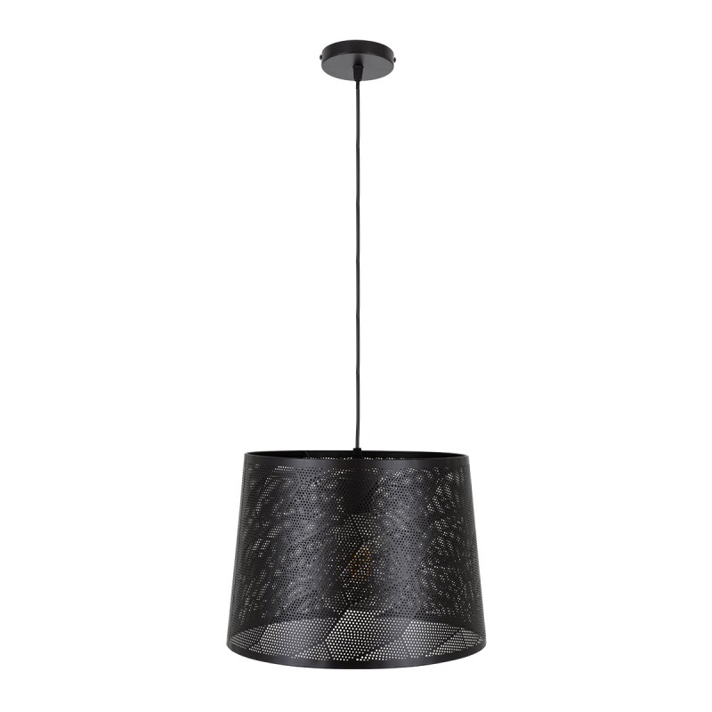 GLOBOSTAR® SPARKLE 00733 Μοντέρνο Κρεμαστό Φωτιστικό Οροφής με Ντουί 1 x E27 AC 220-240V IP20 - Μαύρο - Μ35 x Π35 x Υ26cm