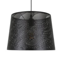 GLOBOSTAR® SPARKLE 00733 Μοντέρνο Κρεμαστό Φωτιστικό Οροφής με Ντουί 1 x E27 AC 220-240V IP20 - Μαύρο - Μ35 x Π35 x Υ26cm
