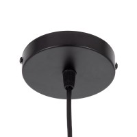 GLOBOSTAR® SPARKLE 00733 Μοντέρνο Κρεμαστό Φωτιστικό Οροφής με Ντουί 1 x E27 AC 220-240V IP20 - Μαύρο - Μ35 x Π35 x Υ26cm