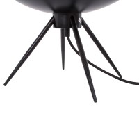 GLOBOSTAR® JAVAN 00737 Μοντέρνο Επιτραπέζιο Φωτιστικό Πορτατίφ με Ντουί 1 x E27 AC 220-240V IP20 - Μελί & Μαύρο - Μ30 x Π30 x Y19cm