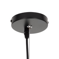 GLOBOSTAR® FREYA 00745 Μοντέρνο Κρεμαστό Φωτιστικό Οροφής με Ντουί 1 x E27 AC 220-240V IP20 - Λευκό & Ασημί - Μ24 x Π24 x Υ35cm