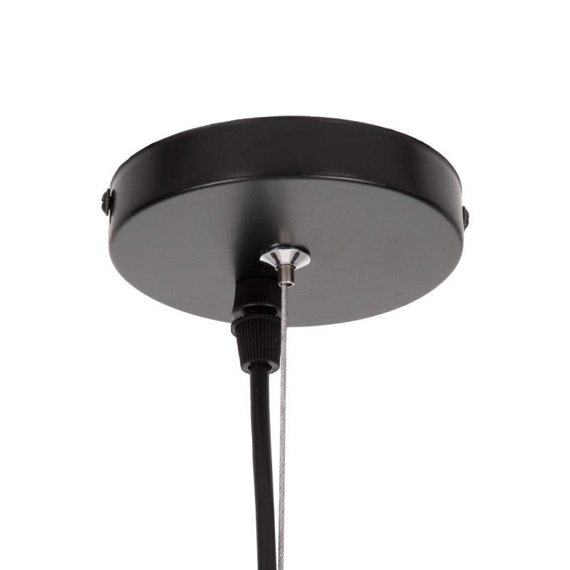 GLOBOSTAR® FREYA 00745 Μοντέρνο Κρεμαστό Φωτιστικό Οροφής με Ντουί 1 x E27 AC 220-240V IP20 - Λευκό & Ασημί - Μ24 x Π24 x Υ35cm