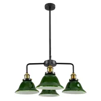 GLOBOSTAR® LIBRARY 00769 Vintage Φωτιστικό Οροφής με Ντουί 4 x E27 AC 220-240V IP20 - Πολύχρωμο - Μ57 x Π57 x Υ90cm