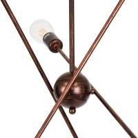 GLOBOSTAR® ZANE 00785 Μοντέρνο Φωτιστικό Οροφής με Ντουί 6 x E27 AC 220-240V IP20 - Χάλκινο - Μ70 x Π70 x Υ100cm