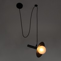 GLOBOSTAR® CELEST 00791 Μοντέρνο Κρεμαστό Φωτιστικό Οροφής με Ντουί 1 x G9 AC 220-240V IP20 - Καφέ & Λευκό - Μ20 x Π20 x Υ26.5cm