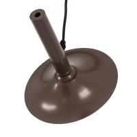 GLOBOSTAR® CELEST 00791 Μοντέρνο Κρεμαστό Φωτιστικό Οροφής με Ντουί 1 x G9 AC 220-240V IP20 - Καφέ & Λευκό - Μ20 x Π20 x Υ26.5cm