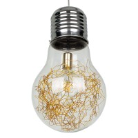 GLOBOSTAR® LAMP 00808 Μοντέρνο Κρεμαστό Φωτιστικό Οροφής με Ντουί 1 x E27 AC 220-240V IP20 - Πολύχρωμο - Μ30 x Π30 x Υ52cm