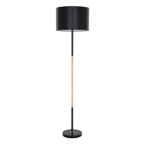 GLOBOSTAR® ASHLEY 00824 Μοντέρνο Επιδαπέδιο Φωτιστικό με Ντουί 1 x E27 AC 220-240V IP20 - Μαύρο & Μπεζ - Μ40 x Π40 x Υ145cm