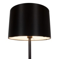 GLOBOSTAR® ASHLEY 00824 Μοντέρνο Επιδαπέδιο Φωτιστικό με Ντουί 1 x E27 AC 220-240V IP20 - Μαύρο & Μπεζ - Μ40 x Π40 x Υ145cm