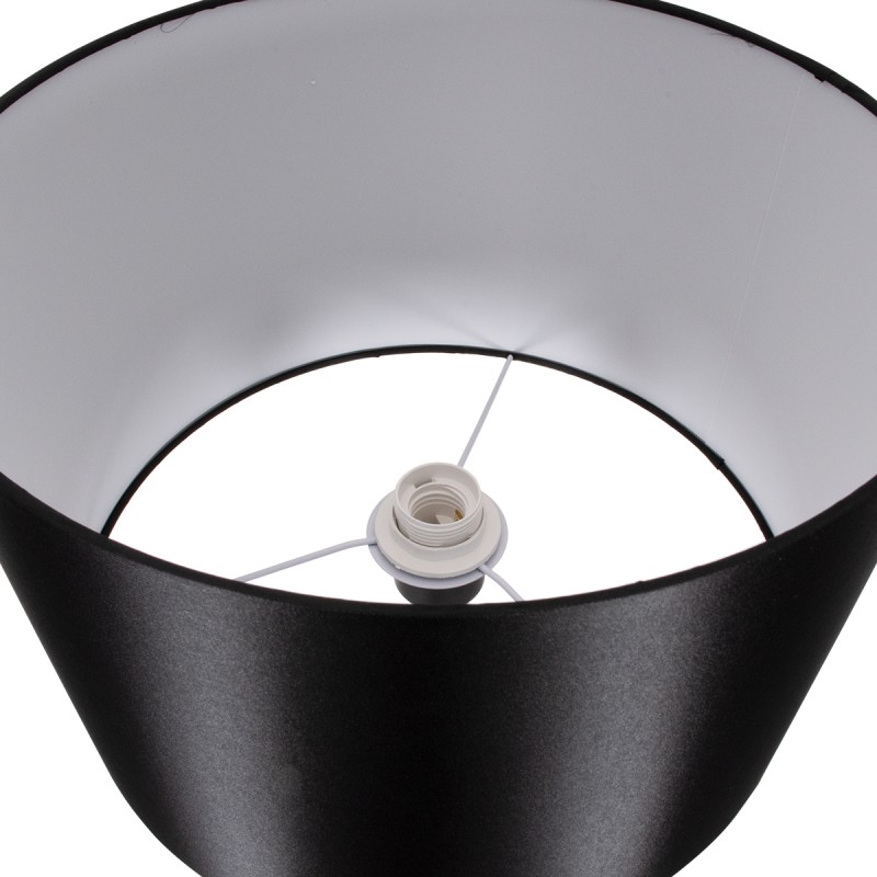 GLOBOSTAR® ASHLEY 00824 Μοντέρνο Επιδαπέδιο Φωτιστικό με Ντουί 1 x E27 AC 220-240V IP20 - Μαύρο & Μπεζ - Μ40 x Π40 x Υ145cm