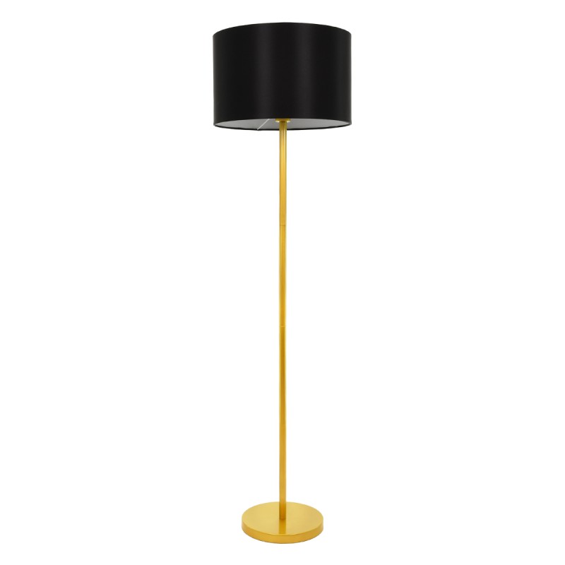 GLOBOSTAR® ASHLEY 00825 Μοντέρνο Επιδαπέδιο Φωτιστικό με Ντουί 1 x E27 AC 220-240V IP20 - Μαύρο & Χρυσό - Μ40 x Π40 x Υ148cm