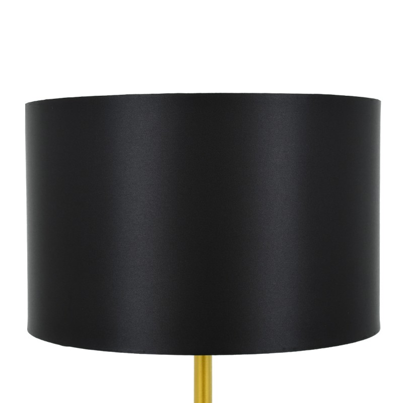 GLOBOSTAR® ASHLEY 00825 Μοντέρνο Επιδαπέδιο Φωτιστικό με Ντουί 1 x E27 AC 220-240V IP20 - Μαύρο & Χρυσό - Μ40 x Π40 x Υ148cm