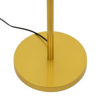 GLOBOSTAR® ASHLEY 00825 Μοντέρνο Επιδαπέδιο Φωτιστικό με Ντουί 1 x E27 AC 220-240V IP20 - Μαύρο & Χρυσό - Μ40 x Π40 x Υ148cm