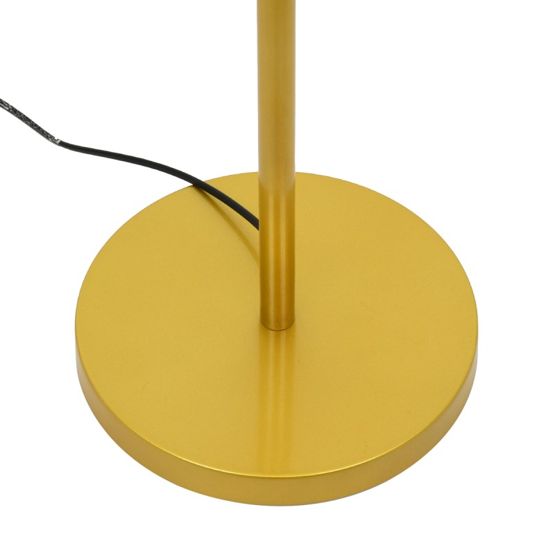 GLOBOSTAR® ASHLEY 00825 Μοντέρνο Επιδαπέδιο Φωτιστικό με Ντουί 1 x E27 AC 220-240V IP20 - Μαύρο & Χρυσό - Μ40 x Π40 x Υ148cm