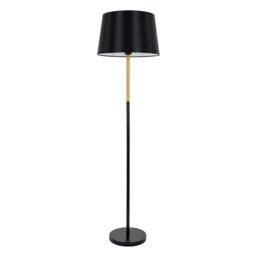GLOBOSTAR® CEDAR 00827 Μοντέρνο Επιδαπέδιο Φωτιστικό με Ντουί 1 x E27 AC 220-240V IP20 - Μαύρο & Μπεζ - Μ40 x Π40 x Υ148cm