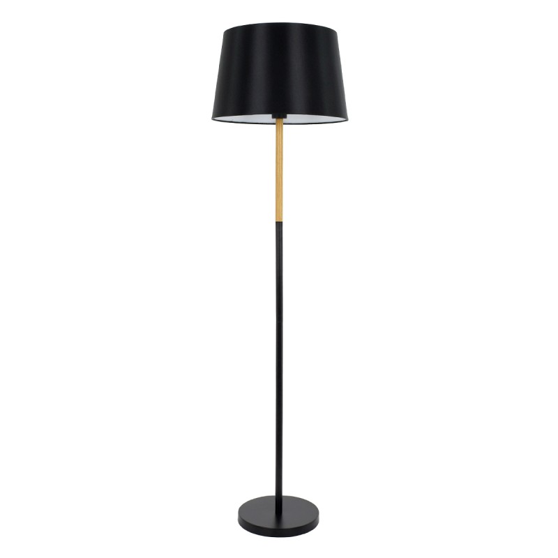 GLOBOSTAR® CEDAR 00827 Μοντέρνο Επιδαπέδιο Φωτιστικό με Ντουί 1 x E27 AC 220-240V IP20 - Μαύρο & Μπεζ - Μ40 x Π40 x Υ148cm