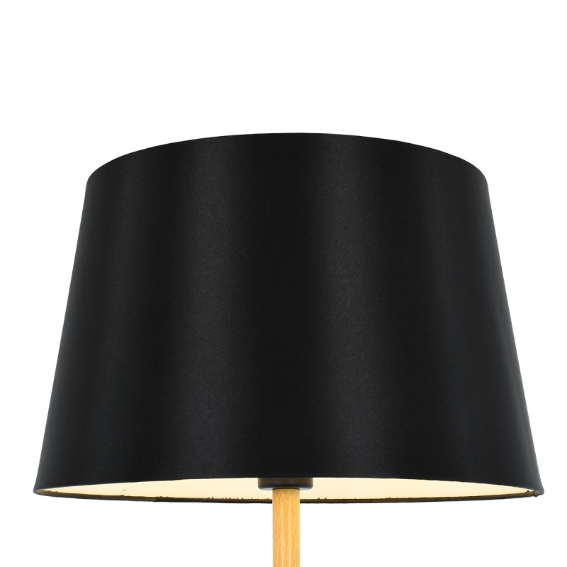 GLOBOSTAR® CEDAR 00827 Μοντέρνο Επιδαπέδιο Φωτιστικό με Ντουί 1 x E27 AC 220-240V IP20 - Μαύρο & Μπεζ - Μ40 x Π40 x Υ148cm