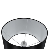 GLOBOSTAR® CEDAR 00827 Μοντέρνο Επιδαπέδιο Φωτιστικό με Ντουί 1 x E27 AC 220-240V IP20 - Μαύρο & Μπεζ - Μ40 x Π40 x Υ148cm