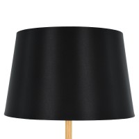 GLOBOSTAR® CEDAR 00827 Μοντέρνο Επιδαπέδιο Φωτιστικό με Ντουί 1 x E27 AC 220-240V IP20 - Μαύρο & Μπεζ - Μ40 x Π40 x Υ148cm
