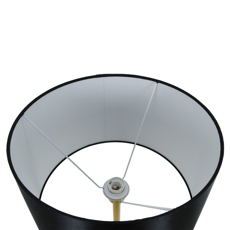 GLOBOSTAR® CEDAR 00829 Μοντέρνο Επιδαπέδιο Φωτιστικό με Ντουί 1 x E27 AC 220-240V IP20 - Μαύρο & Χρυσό - Μ40 x Π40 x Υ148cm