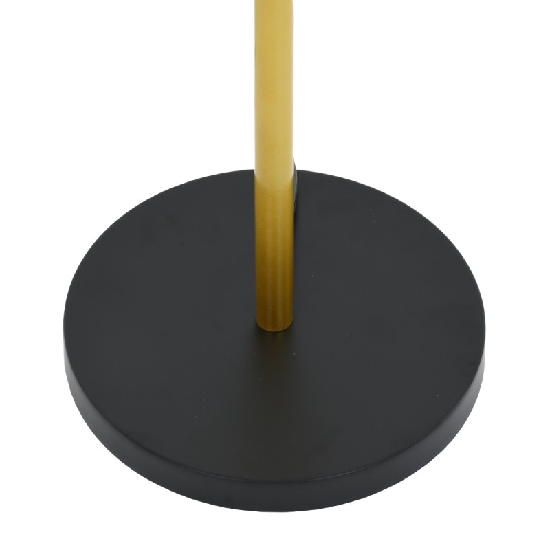 GLOBOSTAR® CEDAR 00829 Μοντέρνο Επιδαπέδιο Φωτιστικό με Ντουί 1 x E27 AC 220-240V IP20 - Μαύρο & Χρυσό - Μ40 x Π40 x Υ148cm