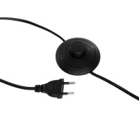 GLOBOSTAR® CEDAR 00829 Μοντέρνο Επιδαπέδιο Φωτιστικό με Ντουί 1 x E27 AC 220-240V IP20 - Μαύρο & Χρυσό - Μ40 x Π40 x Υ148cm