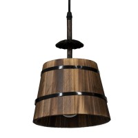GLOBOSTAR® CEBU 00889 Vintage Κρεμαστό Φωτιστικό Οροφής με Ντουί 3 x E27 AC 220-240V IP20 - Καφέ & Μαύρο - Μ55.5 x Π18.5 x Y210cm