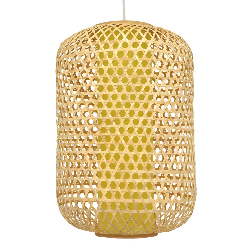 GLOBOSTAR® MAURITIUS 00901 Boho Κρεμαστό Φωτιστικό Οροφής με Ντουί 1 x E27 AC 220-240V IP20 - Μπεζ - Μ40 x Π40 x Υ60cm