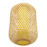 GLOBOSTAR® MAURITIUS 00901 Boho Κρεμαστό Φωτιστικό Οροφής με Ντουί 1 x E27 AC 220-240V IP20 - Μπεζ - Μ40 x Π40 x Υ60cm