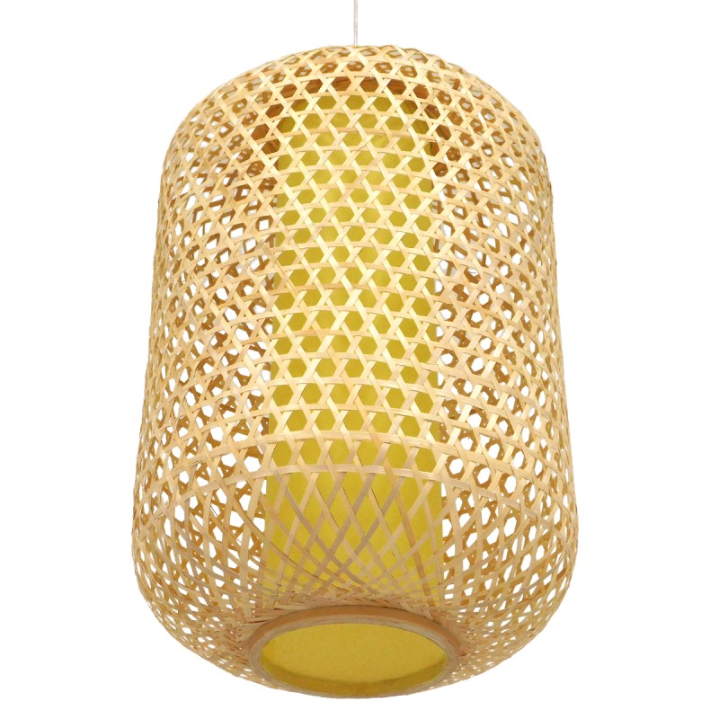 GLOBOSTAR® MAURITIUS 00901 Boho Κρεμαστό Φωτιστικό Οροφής με Ντουί 1 x E27 AC 220-240V IP20 - Μπεζ - Μ40 x Π40 x Υ60cm