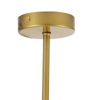 GLOBOSTAR® DRIZZLE 00921 Μοντέρνο Φωτιστικό Οροφής με Ντουί 1 x E27 AC 220-240V IP20 - Λευκό & Χρυσό - Μ15 x Π15 x Υ100cm