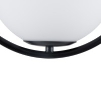GLOBOSTAR® MADRID 00931 Μοντέρνο Κρεμαστό Φωτιστικό Οροφής με Ντουί 1 x E27 AC 220-240V IP20 - Μαύρο & Λευκό - Μ30 x Π20 x Υ30cm