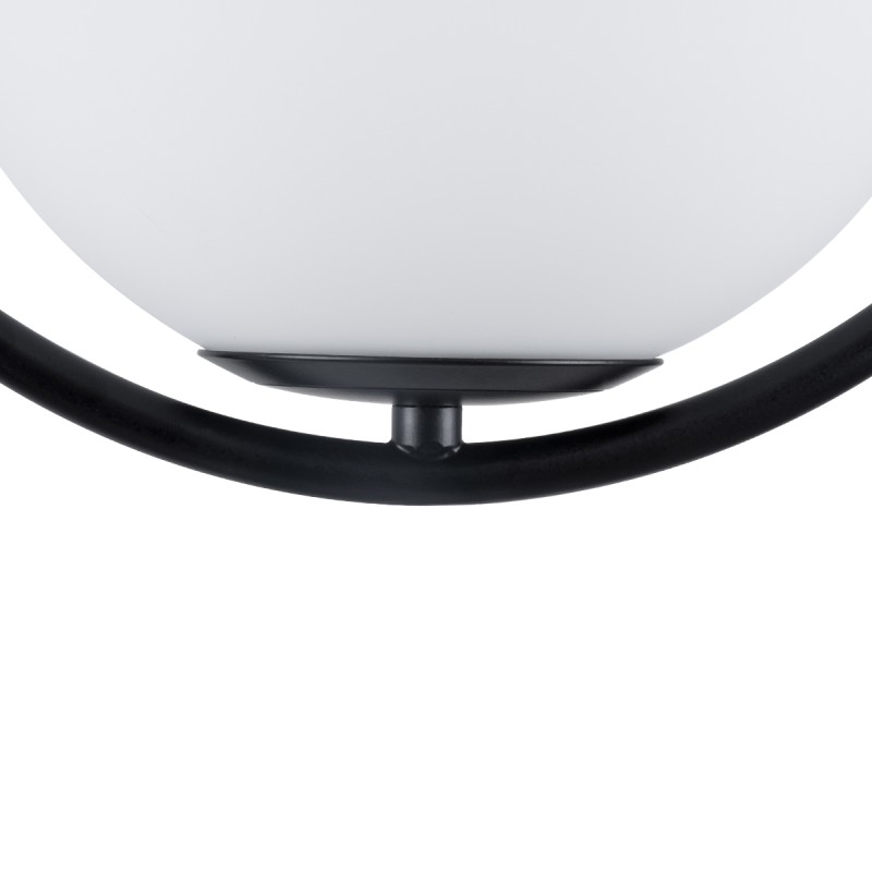 GLOBOSTAR® MADRID 00931 Μοντέρνο Κρεμαστό Φωτιστικό Οροφής με Ντουί 1 x E27 AC 220-240V IP20 - Μαύρο & Λευκό - Μ30 x Π20 x Υ30cm