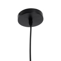 GLOBOSTAR® JAVER 00934 Vintage Κρεμαστό Φωτιστικό Οροφής με Ντουί 1 x E27 AC 220-240V IP20 - Διάφανο & Ροζ Χρυσό - Μ14.5 x Π14.5 x Υ28cm
