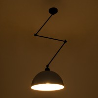 GLOBOSTAR® LOTUS 00937 Μοντέρνο Φωτιστικό Οροφής με Ντουί 1 x E27 AC 220-240V IP20 - Γκρι & Μαύρο - Μ30 x Π30 x Υ21cm